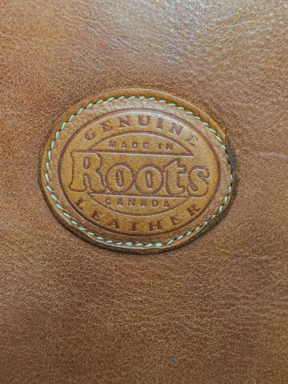 Roots Modern Satchel Tribe Leather Crossbody Bag, Vintage-Look Tan